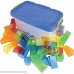 Constructive Playthings Set of 50 Translucent Color Blocks for Building and Light Table B074G2R47X